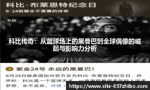 科比传奇：从篮球场上的黑曼巴到全球偶像的崛起与影响力分析
